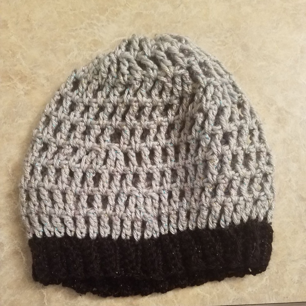 2 color crochet Slouchy hats